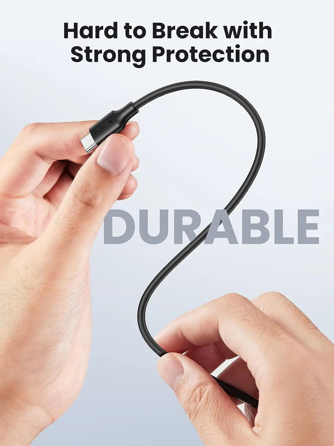 UGREEN 0.5M USB-C to USB-C Cable 60W PD 3.0 Fast Charging USB 2.0 Male to Male MacBook iPad Pro Samsung Galaxy 50996